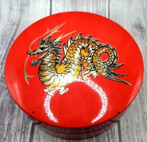 Vintage Red and Gold Handcrafted Otagiri Dragon Coasters - Picture 1 of 7