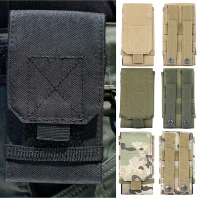 Tactical Military Molle Phone Pouch Belt Loop Case for iPhone XS XR 11 Pro Max - Image 1 of 4