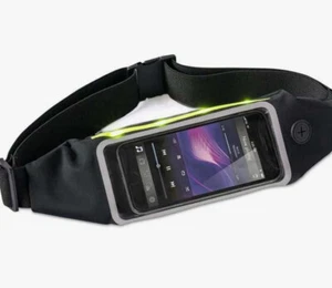 MARSUPIO TATTILE PORTA TELEFONO CON LED NERO - Foto 1 di 2