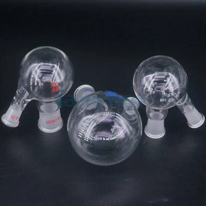 10-2000ml Joint Borosilicate Glass 2-neck Round Bottom Boiling Flask Lab - Picture 1 of 17