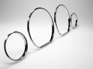 Chrom Tacho Tachoringe CLIP passend für BMW E36 Z3 318 320 323 325 M3 CLIPSEN - Picture 1 of 1