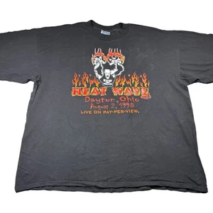 Camiseta Vintage OG 90 ECW Heat Wave PPV 1998 Talla XXL WWF WWE WCW Lucha RARA - Imagen 1 de 10