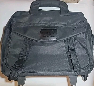 Wheeled Laptop Rolling Briefcase Bag 17in x 15in Carry On Roller-board Portfolio - Image 1 of 4
