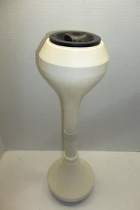 Vintage White Plastic Stand Ashtray Mid Century MOD Space Age 21" - Picture 1 of 8