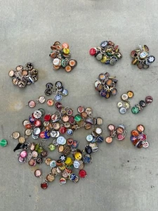 Beer Caps USA Beer BOTTLE CROWN Craft Vintage with logos on the inside 100+ Lot2 - Picture 1 of 6
