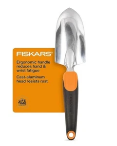 Fiskars Ergo Trowel - Heavy Duty Gardening Hand Tool with Hang Hole - Yard Tool - Picture 1 of 1