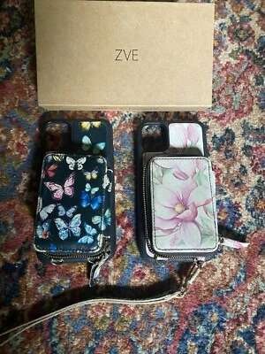 Lote de 2 fundas ZVE iPhone 11 ~ florales/mariposas ~ en muy buena condición Foto 1 de 4