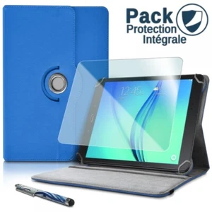 Pack Étui de Protection Bleu + Verre Flexible + Stylet pour Logicom La Tab 109 H - Photo 1 sur 5