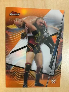 Mojo Rawley 2020 Topps Finest WWE Smackdown Orange Refractor SP /50 - Picture 1 of 2