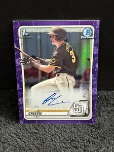 Owen Caissie 2020 1st Bowman Chrome Purple Refractor Auto /250 #CDA-OC - Picture 1 of 2