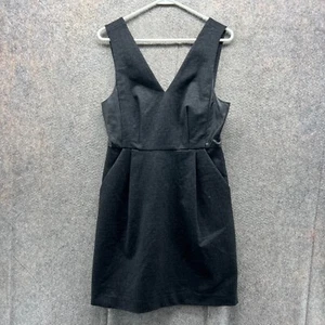 Madewell Dress Womens 4 Dark Black Sheath Sleeveless Preppy Afternoon E1516 Tank - Picture 1 of 10