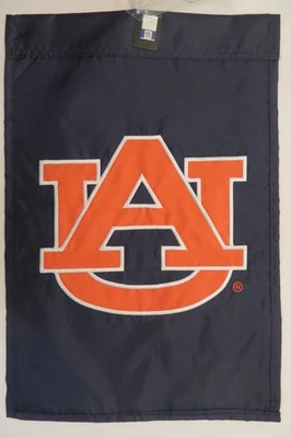 Universidad de Auburn, Tigres, Alabama, equipo universitario, aplique/bandera de jardín cosida Foto 1 de 2
