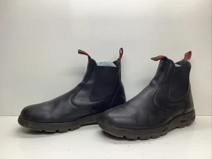 MENS REDBACK WORK BLACK BOOTS SIZE 10 AUS - Imagen 1 de 9