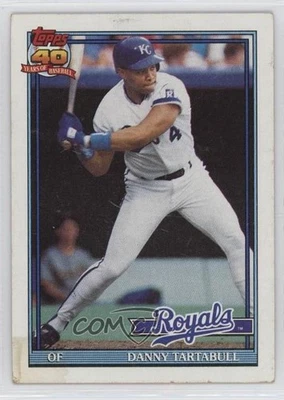 1991 Topps Danny Tartabull (B* Before Copyright; Barely Visible 40th on back) - Image 1 of 2