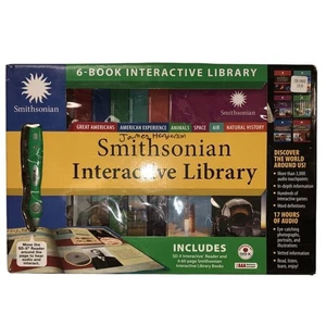 Smithsonian Interactive Library 6 Book Set with SD X Reader Educational Learning - Picture 1 of 4