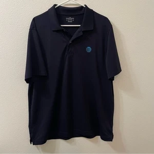 Lands End AT&T Poloshirt Blau Large - Bild 1 von 3