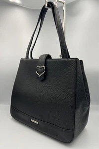 Seltene Yves Saint Laurent YSL Leder Top Handle Handtasche Tasche schwarz aus Japan - Bild 1 von 24