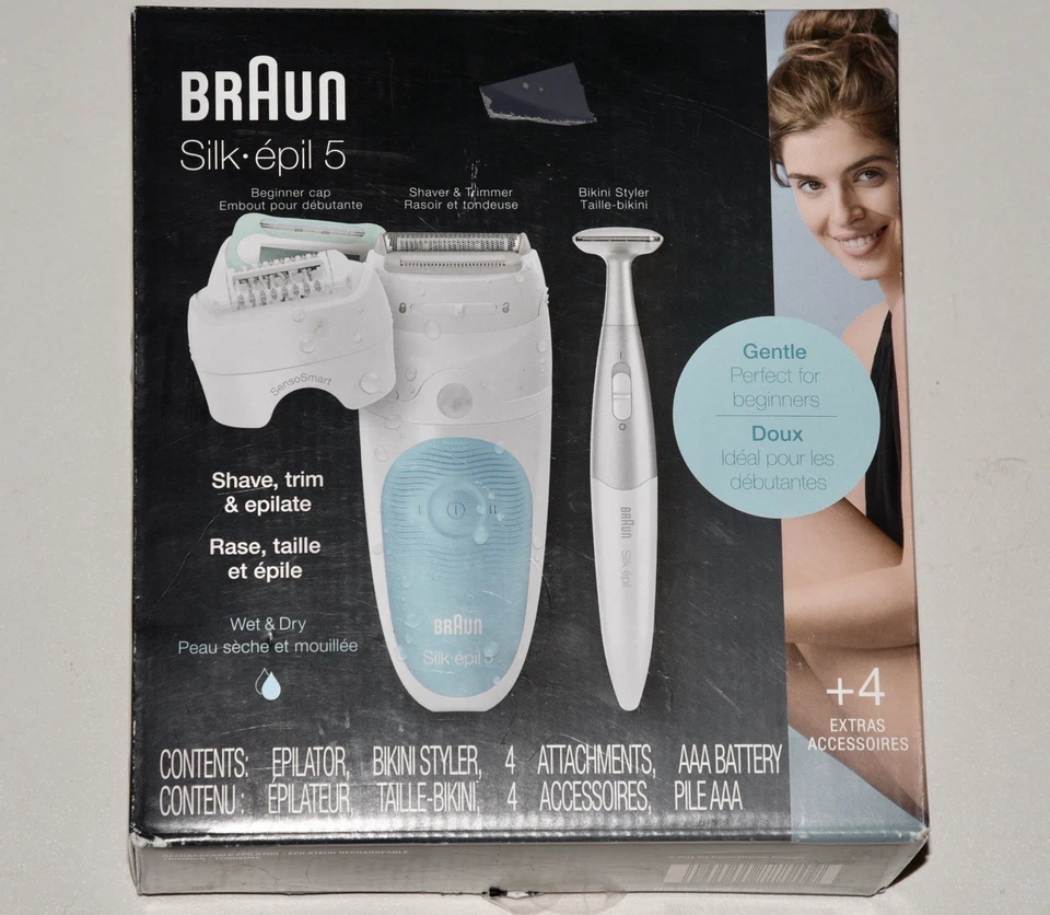 Depiladora Braun Silk-épil 5 5-810 blanca/azul Foto 1 de 4