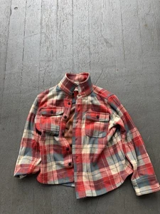CREWCUTS J. Crew Boys' Red & Blue Plaid Casual Button Down Flannel Fall Size 7 - Picture 1 of 4