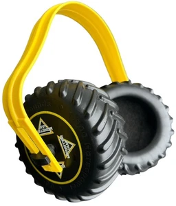 Monster Jam Truck Tires Adjustable Child's Hearing Protection Ear Muffs Used 1x - Picture 1 of 6