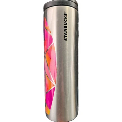 TABLA DE SURF STARBUCKS ROSA TROY DOBLE PARED ACERO INOXIDABLE VASO DE VIAJE 16OZ  Foto 1 de 3