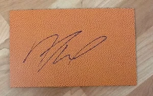 ANDRE DRUMMOND UCONN HUSKIES 2012 NBA DRAFT SIGNED 4X8 LEATHER MAT - Picture 1 of 1