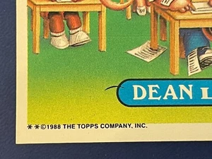 1988 Topps GPK 15th Garbage Pail Kids 586b DEAN LIST Sticker Card EYELASH ERROR - Picture 1 of 3