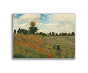 Art poster Monet Poppyfield fine art print wall art vintage style famous art - Picture 1 of 6