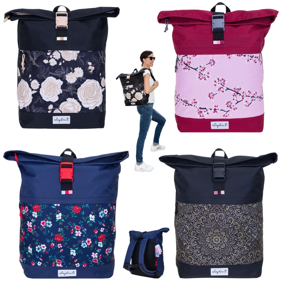 Rucksack Damen Freizeitrucksack Kurierrucksack Elephant Laptop Tasche 13038 Wahl - Bild 1 von 4