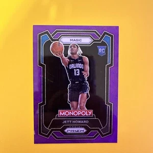 2023-24 Panini Monopoly Prizm Jett Howard 65 PURPLE WAVE PRIZM Rookie Magic - Picture 1 of 2