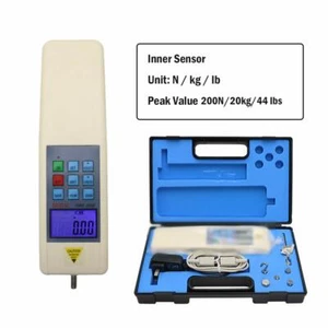 Push Pull Force Gauge Digital Dynamometer Tester Equipment Measure Tools 200N - Picture 1 of 15
