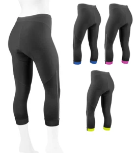 Aero Tech Women's Victoria PADDED Cycling Capri - Supplex Fabric and Reflectives - Picture 1 of 16