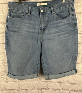 Pantalones cortos con puños elásticos de 14 bermudas Signature by Levi Strauss & Co. para mujer - Imagen 1 de 12