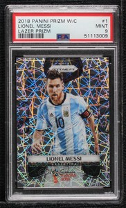 2018 Panini Prizm World Cup Lazer Prizm Lionel Messi #1 PSA 9 MINT