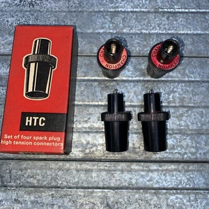 Champion HTC Spark Plug Caps X4 New Old Stock Boxed - Picture 1 of 2