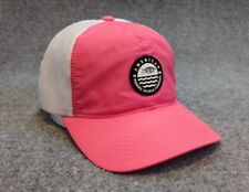 AFTCO Hat Pink White Mesh Cap Snapback Adjustable Trucker Fishing Logo