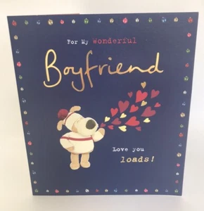 Tarjeta de felicitación de Navidad Boofle For My Wonderful Boyfriend - Imagen 1 de 2