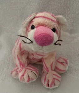 Baby Ty Pluffies Pink Growlers Lion Tiger Stripe Stuffed Plush Beanbag 2006 - Picture 1 of 4