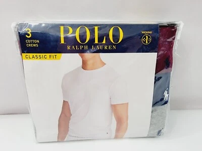 Polo Ralph Lauren Mens Small Classic Fit Cotton T-Shirt 3-Pack Style-RCCNP3 - Image 1 of 4