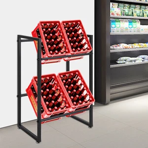 Getränkekistenregal Flaschenregal für 4-6 Kisten freistehend & stabil Neu - Bild 1 von 24