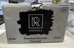 M.ROSENFELD Premium Coconut Hookah Charcoals 1.2 kg (84 pcs) - Picture 1 of 4