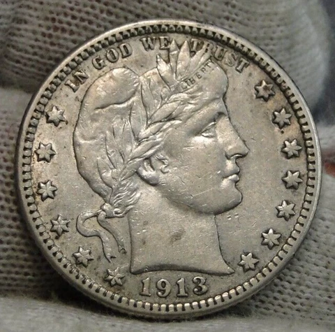 1913D Barber Quarter Cover