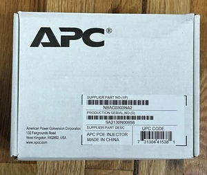 APC POE INJECTOR MODEL NBAC0303NA, NBAC0303NA2 - Picture 1 of 8