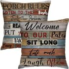 Porch Outdoor Pillows Set of 2,Decorative Rules Pillows... 