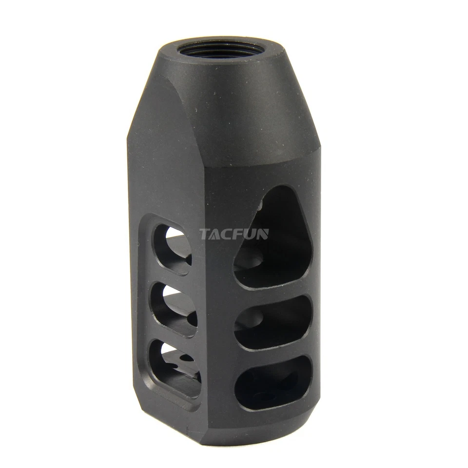 TACFUN 308/300BLK/300WIN/7.62 Tanker Style Muzzle Brake 5/8x24 Thread Pitch