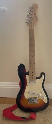 Elevation Tobacco Burst electric Rock guitar  1/2 Size Right Kids Children's - Image 1 of 3