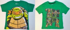 Teenage Mutant Ninja Turtles Boys T-Shirts 2 Choices Size Sm 4 NWT - Picture 1 of 3