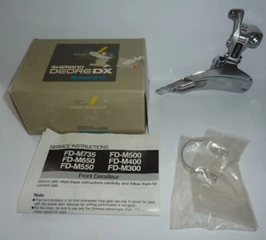 Vintage Shimano DX M650 Front Derailleur 28.6 adjustable clamp bottom pull - Picture 1 of 5