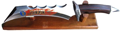 Limited Edition Bowie Knife Intimidator by Frost Cutlery w/stand # 1 OF 2000 - Image 1 of 4