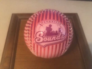 Minor League Nashville Sounds einzigartig signiert glänzend gestreift Rawlings Baseball - Bild 1 von 7